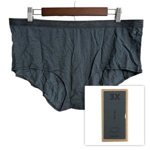NEW Allbirds Trino Shortie panties women's 3X storm gray merino wool blend NWT